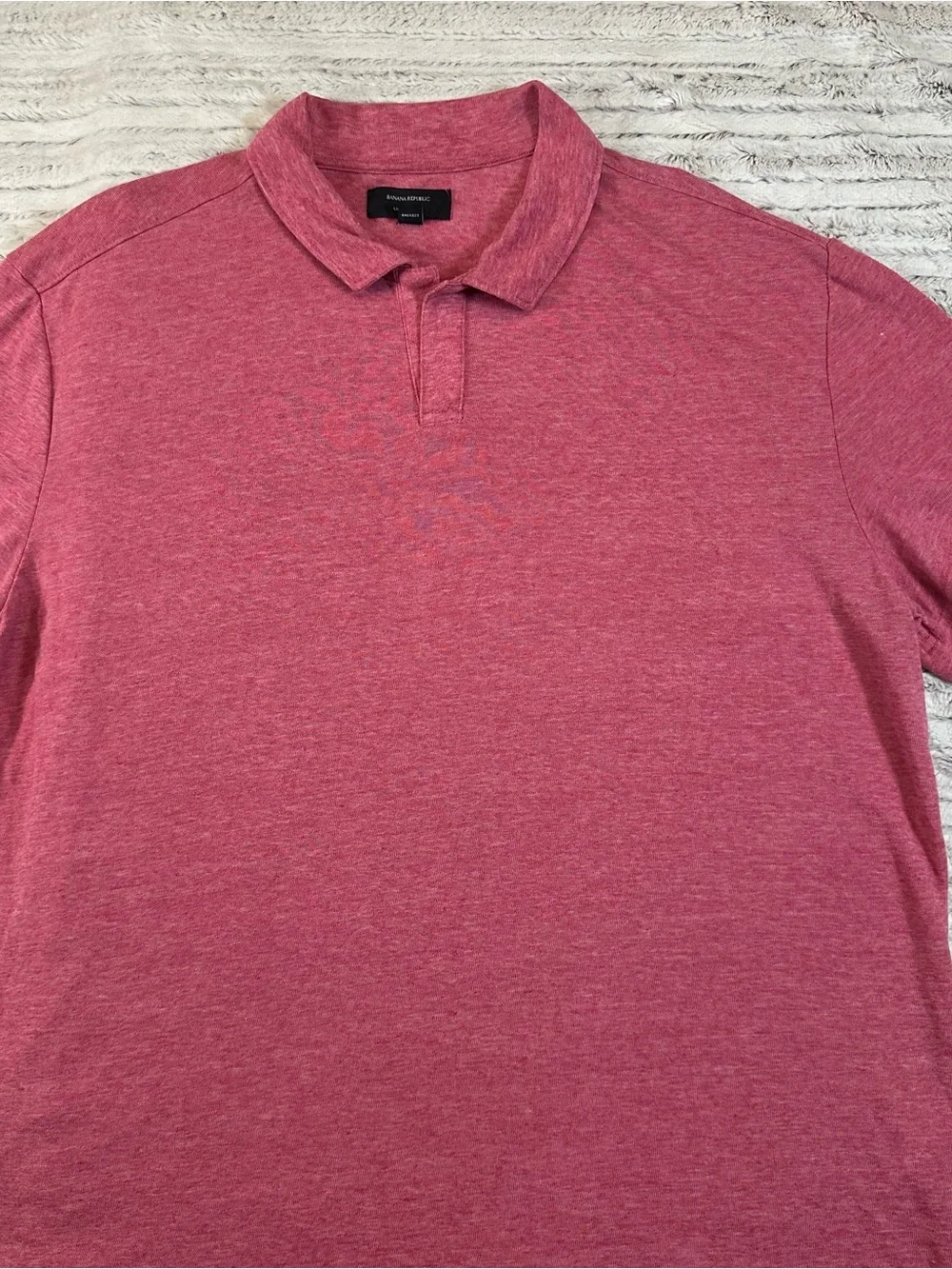 Banana Republic Men's Heathered Rose Polo
